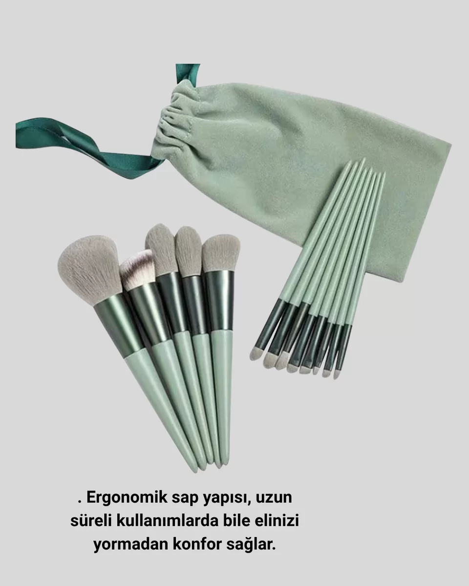 13’lü Yumuşak Kıllı Makyaj Fırça Seti Profesyonel Hassas Ciltlere Uygun Yapısı 4 13’lü Yumuşak Kıllı Makyaj Fırça Seti Profesyonel Hassas Ciltlere Uygun Yapısı - Görsel 4