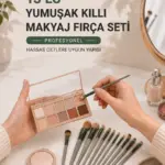 13’lü Yumuşak Kıllı Makyaj Fırça Seti Profesyonel Hassas Ciltlere Uygun Yapısı