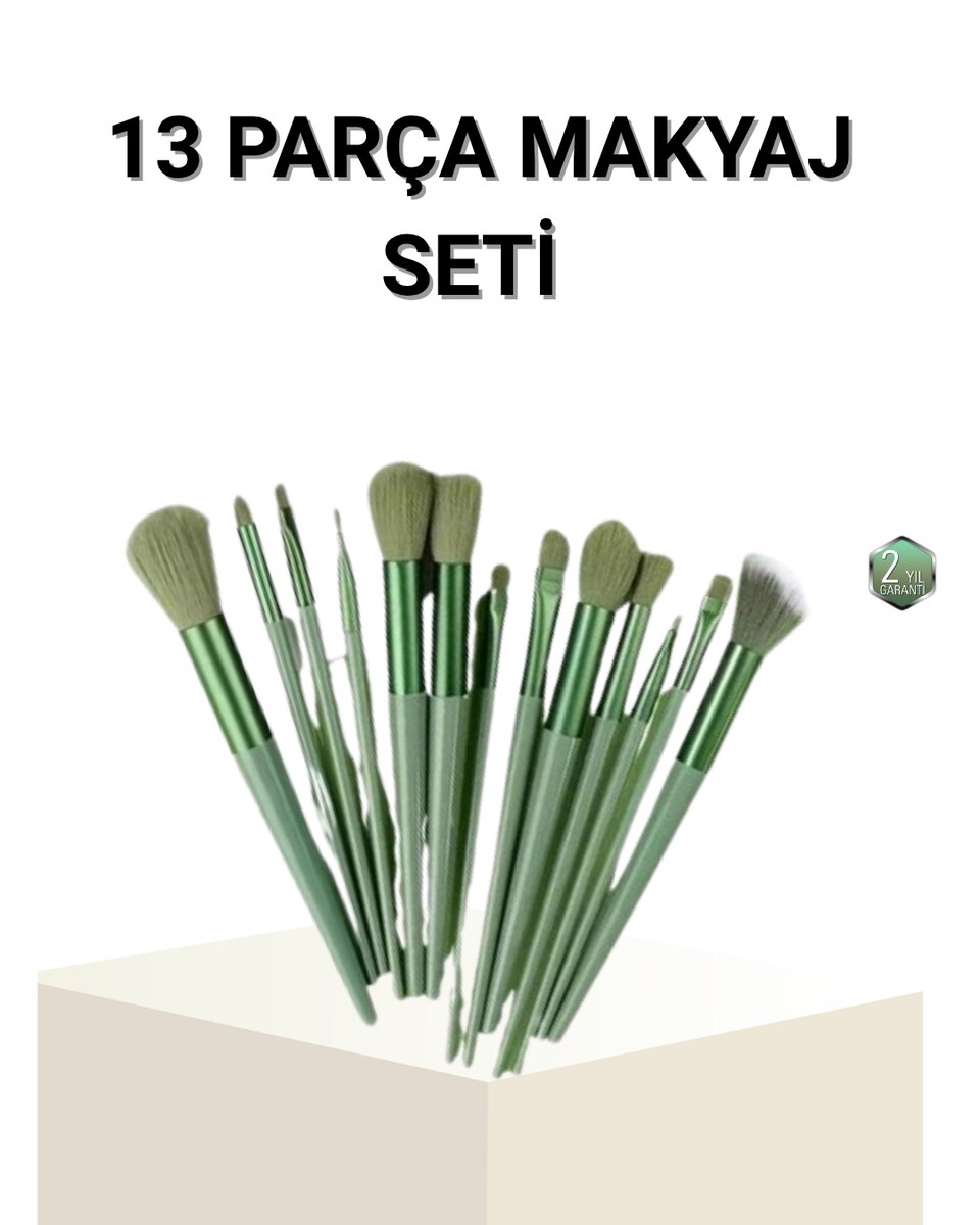 13’lü Profesyonel Makyaj Fırça Seti – Yumuşak Sentetik Kıllı, Tüm Cilt Tiplerine Uygun 1 13’lü Profesyonel Makyaj Fırça Seti – Yumuşak Sentetik Kıllı, Tüm Cilt Tiplerine Uygun