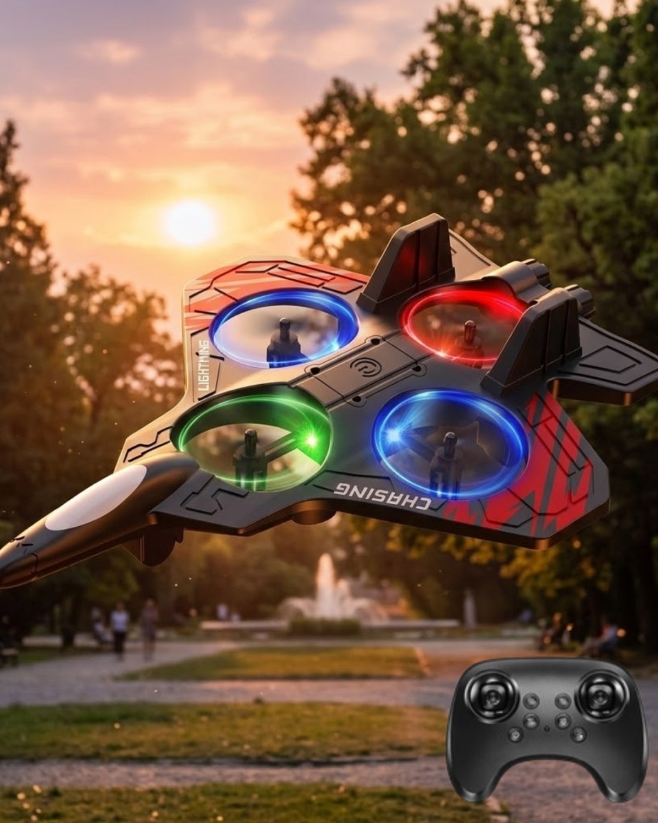 Uzaktan Kumandalı Drone Uçak LED Işıklı 360 Derece Akrobatik Hareket Özellikli 1 Uzaktan Kumandalı Drone Uçak LED Işıklı 360 Derece Akrobatik Hareket Özellikli
