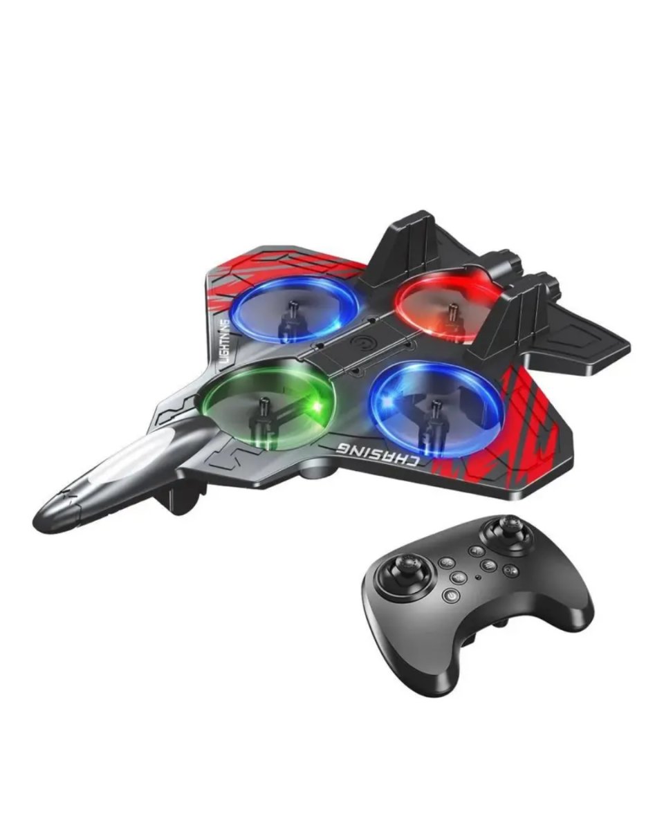 Uzaktan Kumandalı Drone Uçak LED Işıklı 360 Derece Akrobatik Hareket Özellikli 4 Uzaktan Kumandalı Drone Uçak LED Işıklı 360 Derece Akrobatik Hareket Özellikli - Görsel 4