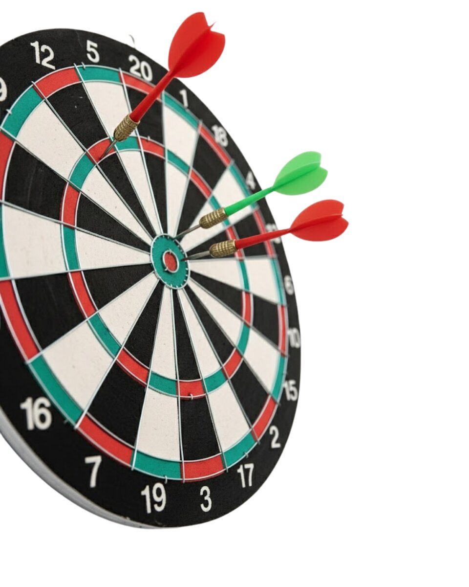 15 İnç Dart Tahtası 4 Metal Uçlu Dart Oku Dayanıklı Ahşap Gövde 2 15 İnç Dart Tahtası 4 Metal Uçlu Dart Oku Dayanıklı Ahşap Gövde - Görsel 2