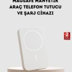 5000mAh Manyetik Powerbank – iPhone Serisi İçin Taşınabilir Kablosuz Şarj Cihazı