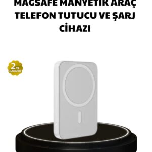 Manyetik Kablosuz Powerbank – iPhone 12/13/14/15 Uyumlu, Hızlı Şarjlı, Ultra Hafif
