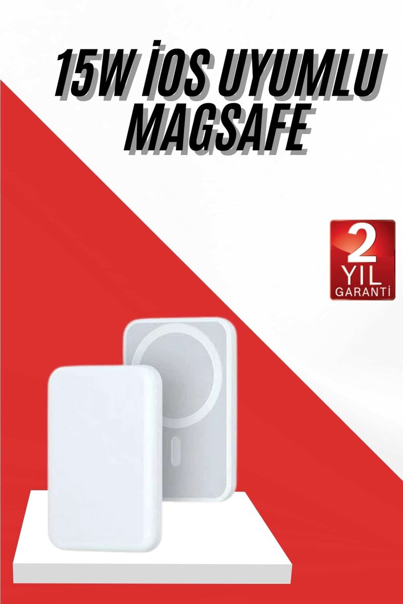 İOS Uyumlu Magsafe Kablosuz 15w Şarj Powerbank Magesafe 1 İOS Uyumlu Magsafe Kablosuz 15w Şarj Powerbank Magesafe