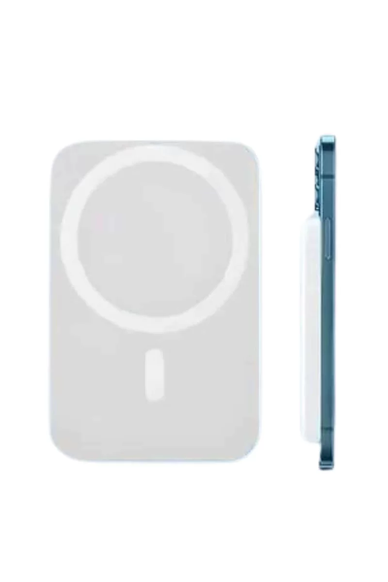 15W MagSafe Uyumlu Manyetik Kablosuz Powerbank 5000 mAh 3 15W MagSafe Uyumlu Manyetik Kablosuz Powerbank 5000 mAh - Görsel 3