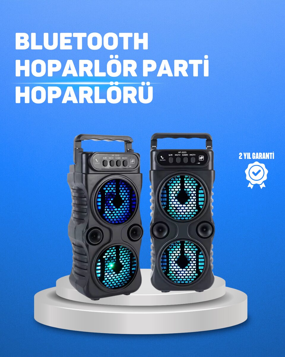 Kablosuz LED Işıklı Bluetooth Hoparlör – FM Radyolu Mikrofon Girişli 1 Kablosuz LED Işıklı Bluetooth Hoparlör – FM Radyolu Mikrofon Girişli