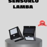 Güneş Enerjili Sensörlü Dış Mekan Duvar Lambası – 3 Modlu, 2200mAh Pil, 120° Algılama