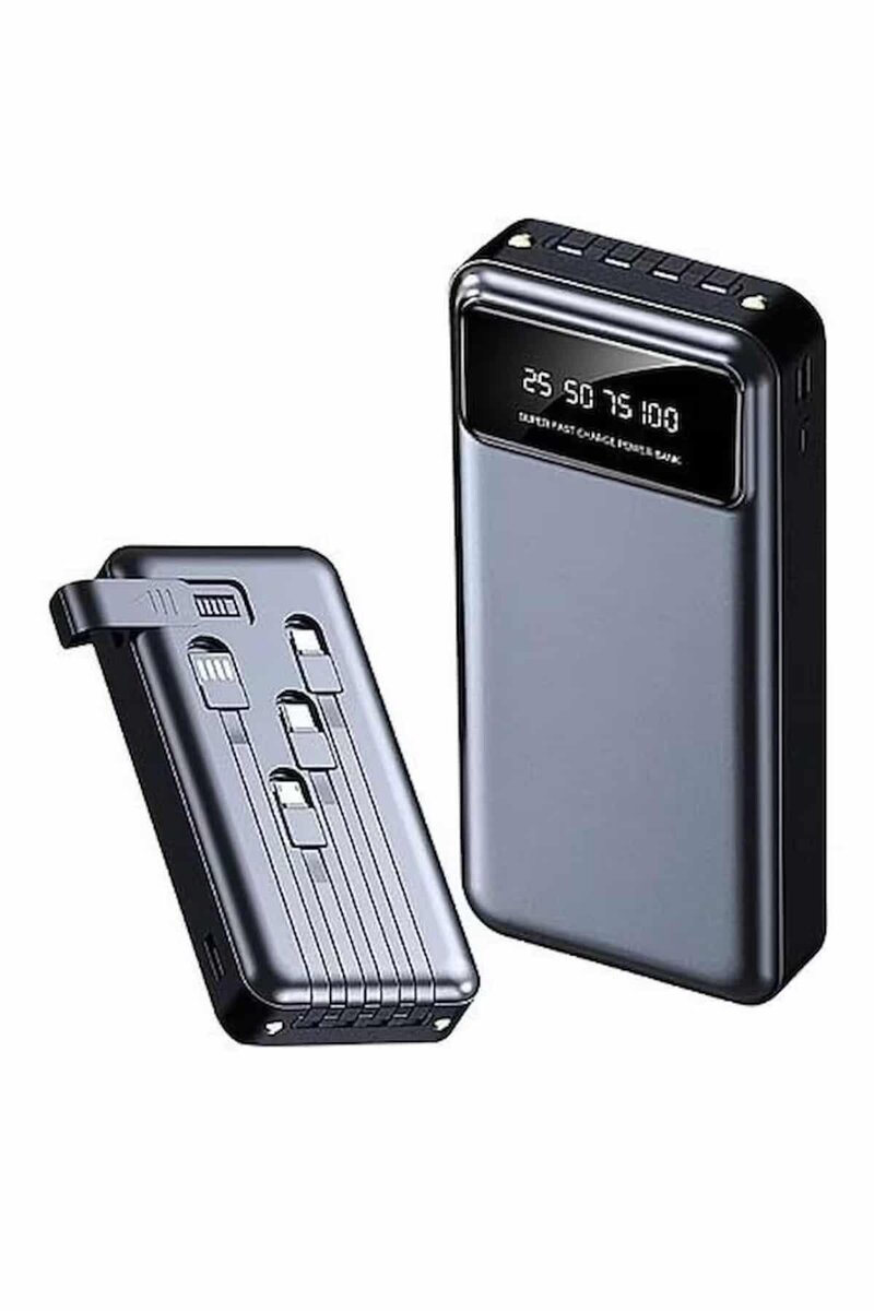 Hızlı Şarj Özellikli 20.000 Mah Dijital Göstergeli USB Girişli Android ve İOS Uyumlu Powerbank 2 Hızlı Şarj Özellikli 20.000 Mah Dijital Göstergeli USB Girişli Android ve İOS Uyumlu Powerbank - Görsel 2