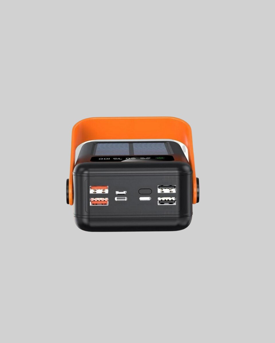 Powerbank Solar Fenerli Çoklu Kablolu Taşınabilir Şarj Aleti 2 Powerbank Solar Fenerli Çoklu Kablolu Taşınabilir Şarj Aleti - Görsel 2
