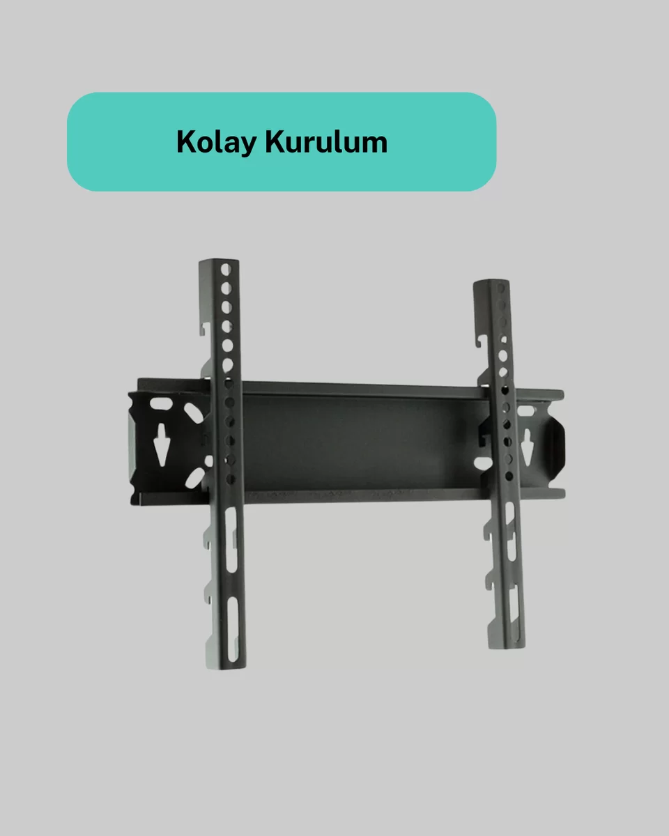 32-55 İnç Uyumlu 40 Kg Taşıma Kapatiseli Televizyon Duvar Asma Aparatı 3 32-55 İnç Uyumlu 40 Kg Taşıma Kapatiseli Televizyon Duvar Asma Aparatı - Görsel 3