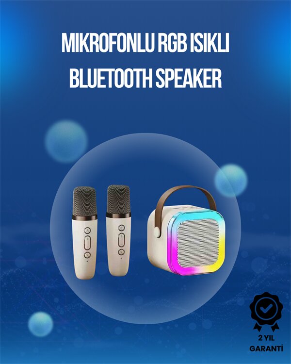 Bluetooth USB ve AUX Girişli Çok Fonksiyonlu Karaoke Hoparlör 1 Bluetooth USB ve AUX Girişli Çok Fonksiyonlu Karaoke Hoparlör