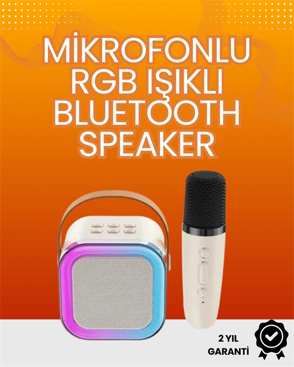 Yüksek Performanslı Kablosuz Karaoke Hoparlör 1 Yüksek Performanslı Kablosuz Karaoke Hoparlör