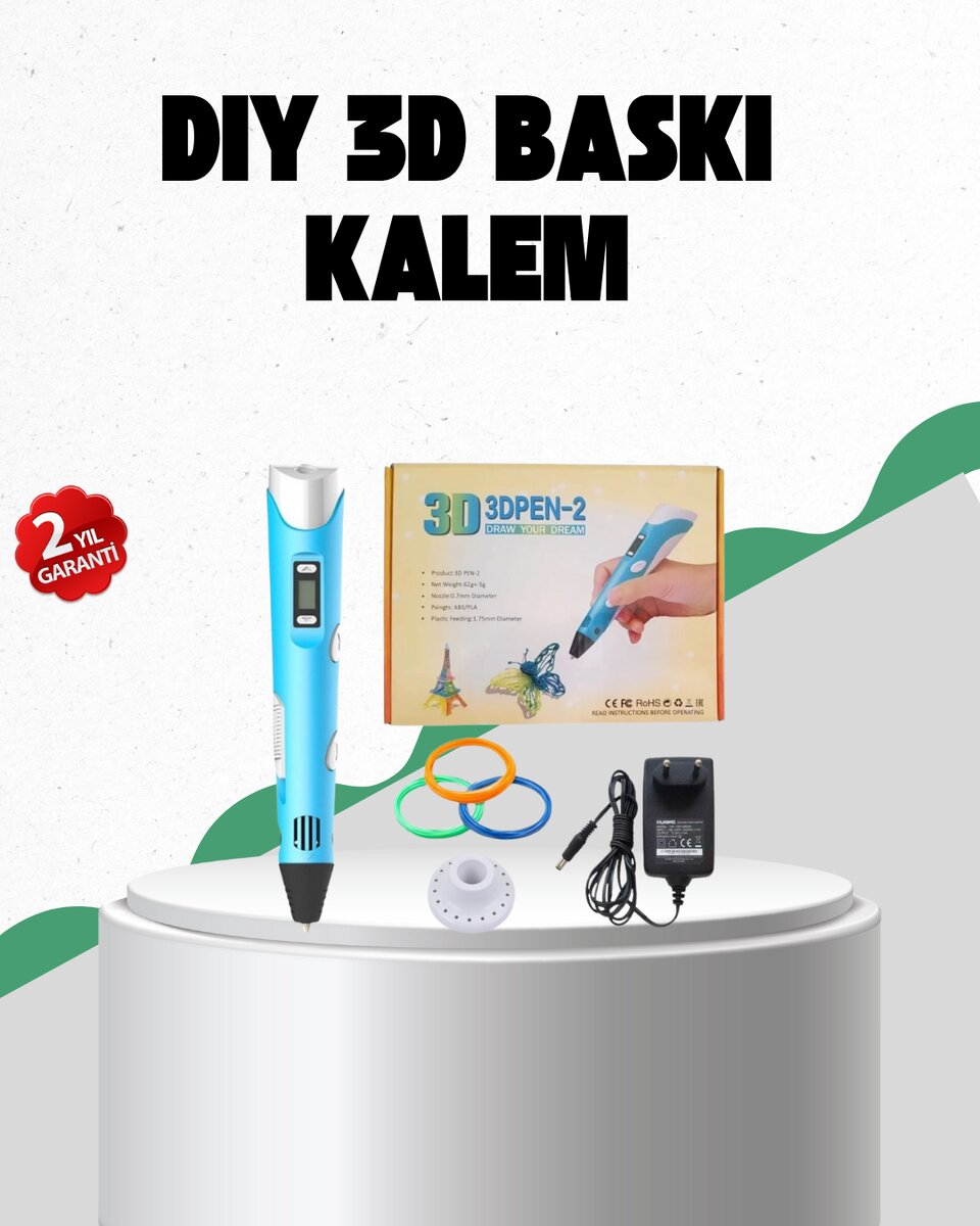 Profesyonel ve Hobi İçin 3D Modelleme Kalemi 1 Profesyonel ve Hobi İçin 3D Modelleme Kalemi
