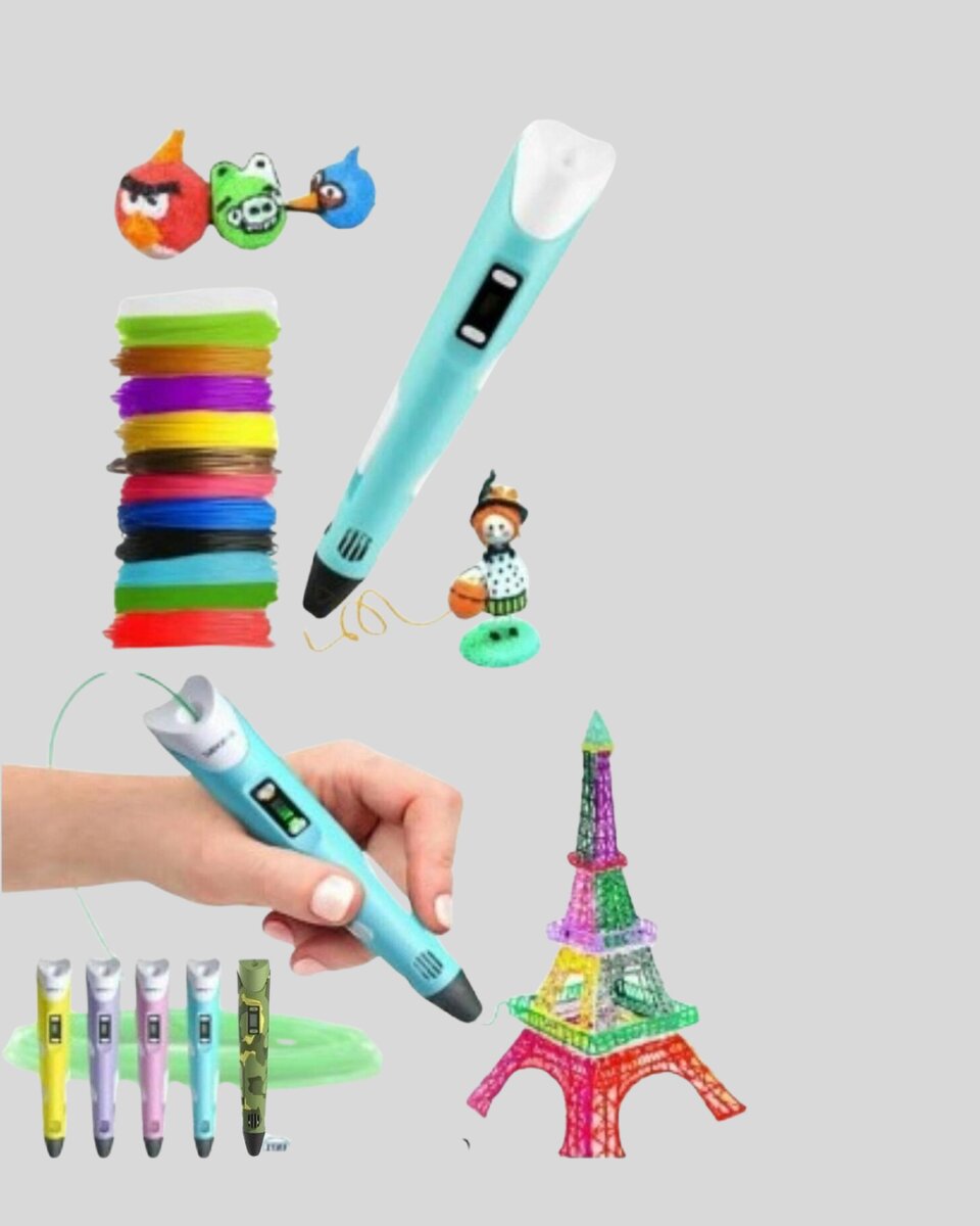 ABS ve PLA Filament Destekli 3D Yazıcı Kalem 2 ABS ve PLA Filament Destekli 3D Yazıcı Kalem - Görsel 2