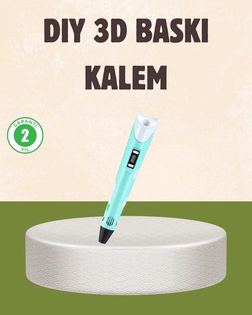 ABS ve PLA Filament Destekli 3D Yazıcı Kalem 1 ABS ve PLA Filament Destekli 3D Yazıcı Kalem