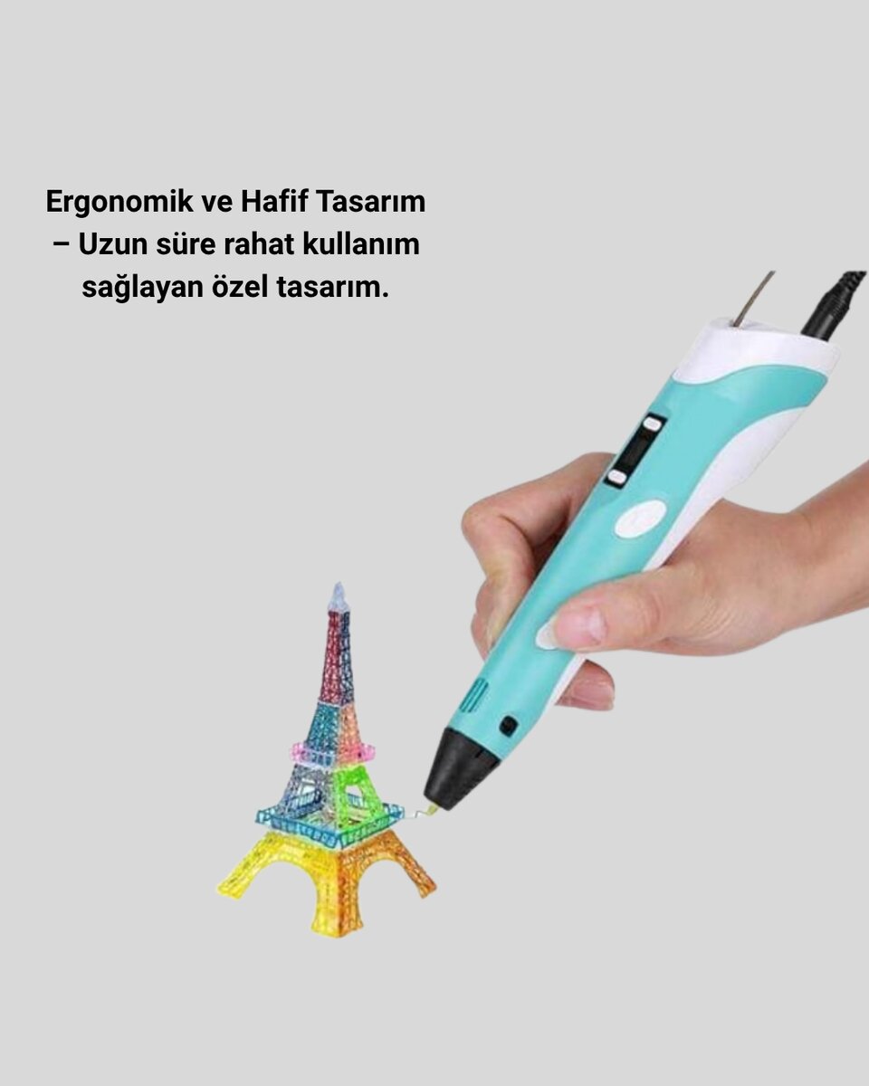 Yaratıcı Çizim ve Modelleme İçin Profesyonel 3D Yazıcı Kalem 2 Yaratıcı Çizim ve Modelleme İçin Profesyonel 3D Yazıcı Kalem - Görsel 2