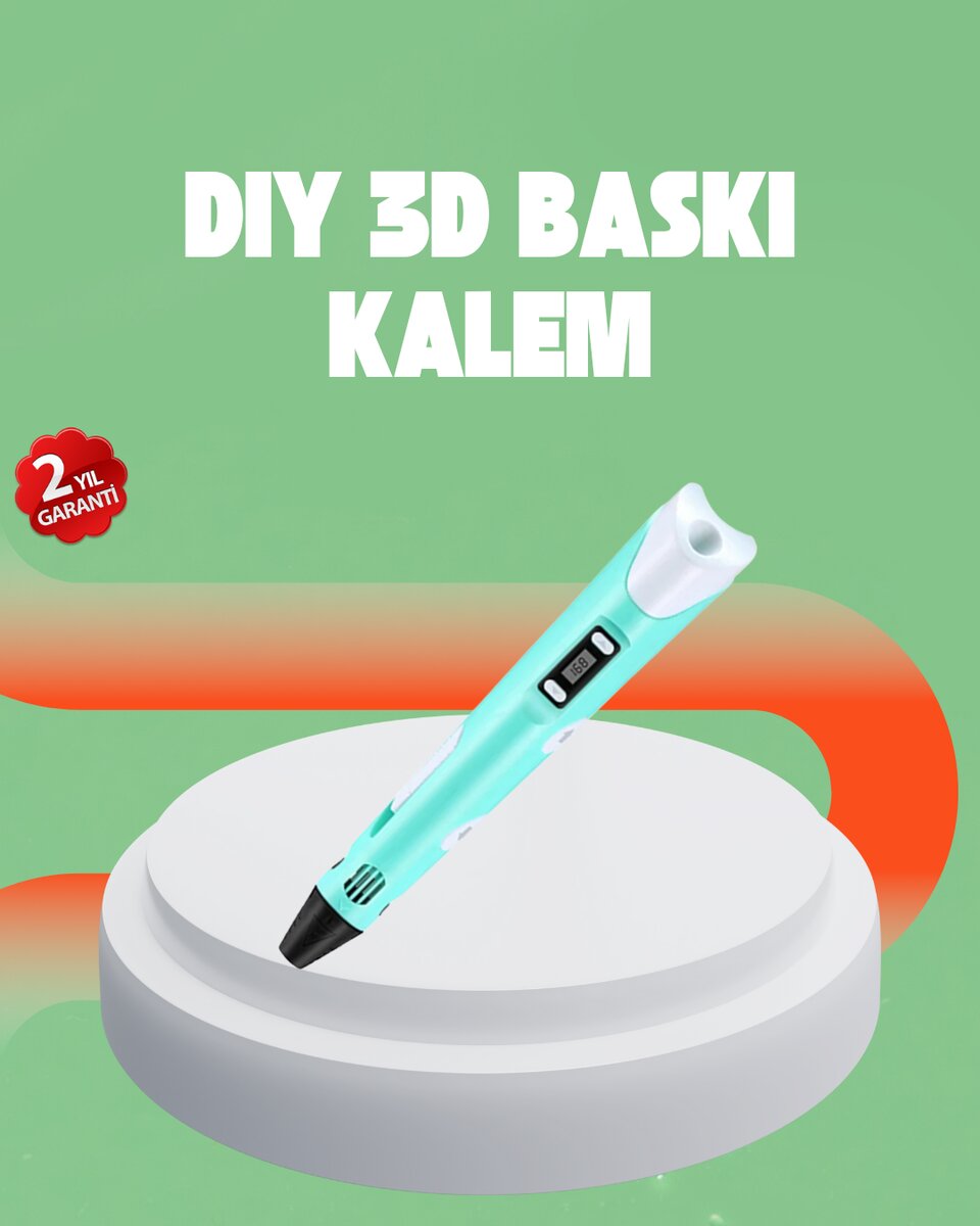 Üç Boyutlu 3D Yazıcı Kalem ABS ve PLA Uyumlu 1 Üç Boyutlu 3D Yazıcı Kalem ABS ve PLA Uyumlu