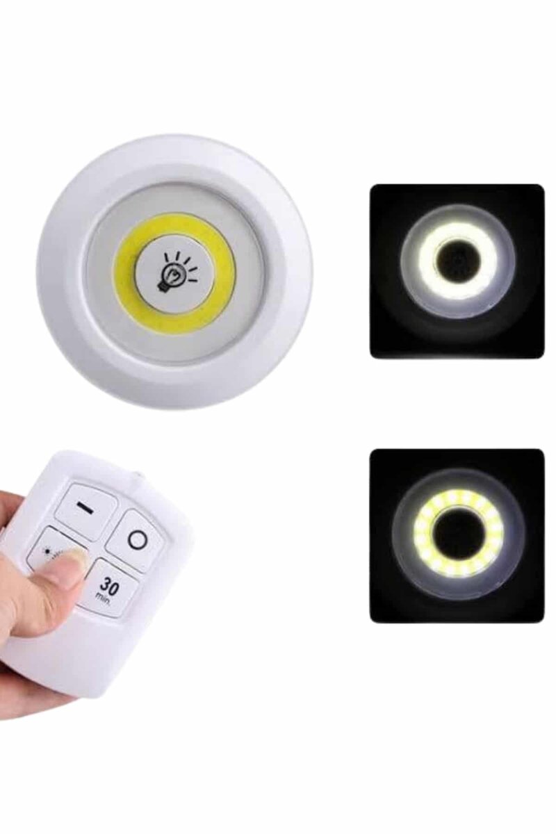 Dolap Işığı Mutfak Rafı Işığı Uzaktan Kumandalı 3 Lü Spot Led Lamba 3 Dolap Işığı Mutfak Rafı Işığı Uzaktan Kumandalı 3 Lü Spot Led Lamba - Görsel 3