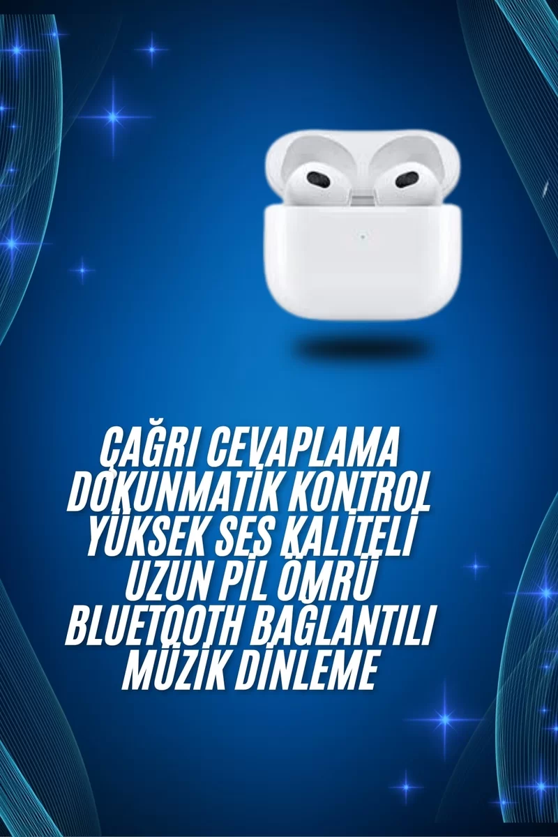 3.Nesil İOS Android Uyumlu Bluetooth 5.0 Beyaz Çağrı Cevaplama Yeni Nesil 2 3.Nesil İOS Android Uyumlu Bluetooth 5.0 Beyaz Çağrı Cevaplama Yeni Nesil - Görsel 2