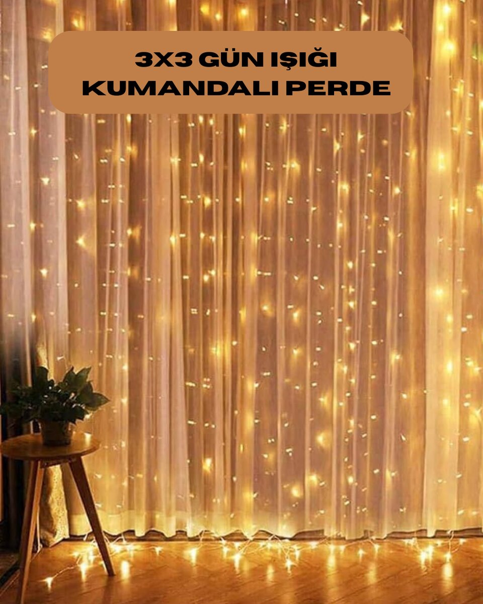 8 Fonksiyonlu Uzaktan Kumandalı Günışığı Perde Peri Led Dekoratif Işık 1 8 Fonksiyonlu Uzaktan Kumandalı Günışığı Perde Peri Led Dekoratif Işık