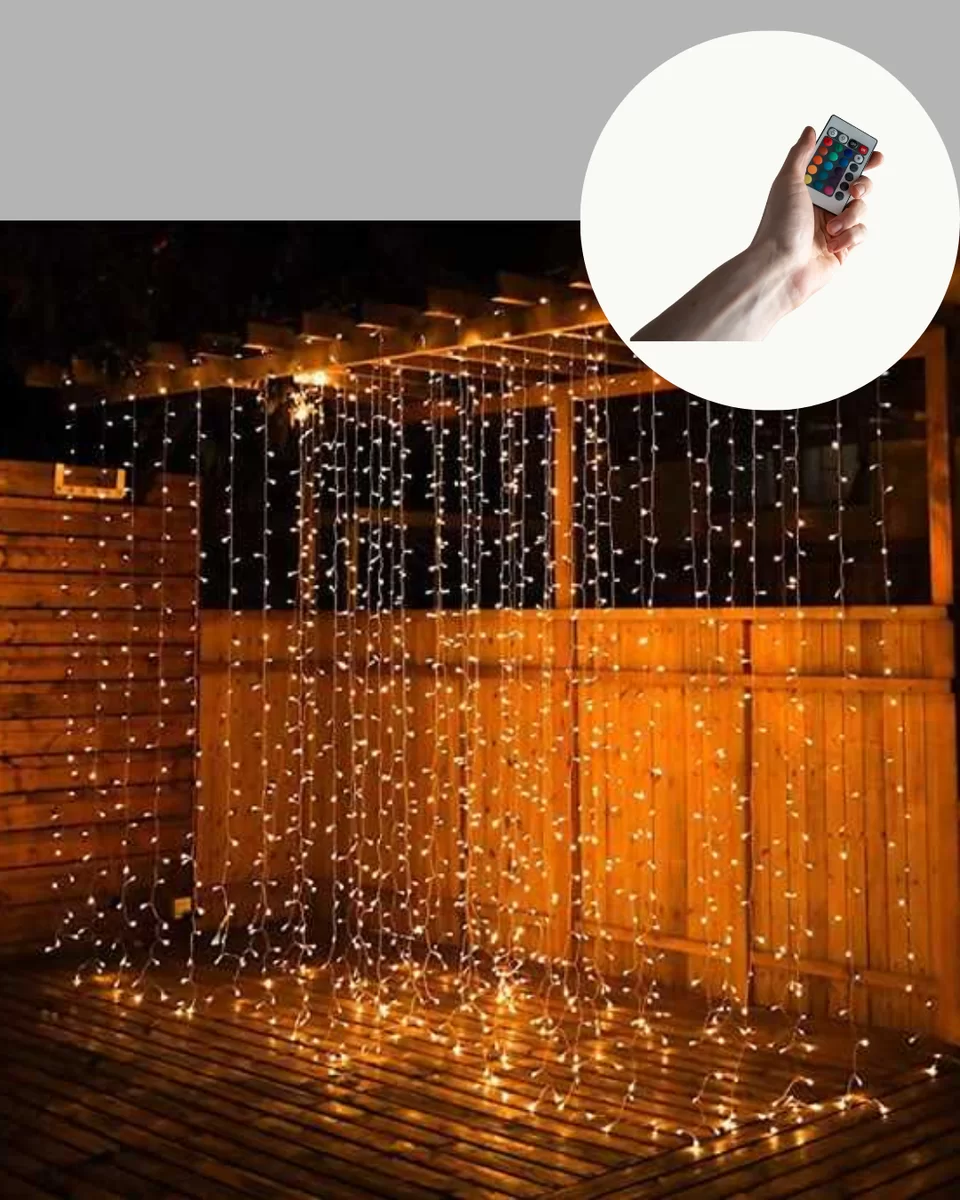 300 LED Perde Işık – Sıcak Beyaz Dekoratif Aydınlatma Yeni Nesil 4 300 LED Perde Işık – Sıcak Beyaz Dekoratif Aydınlatma Yeni Nesil - Görsel 4