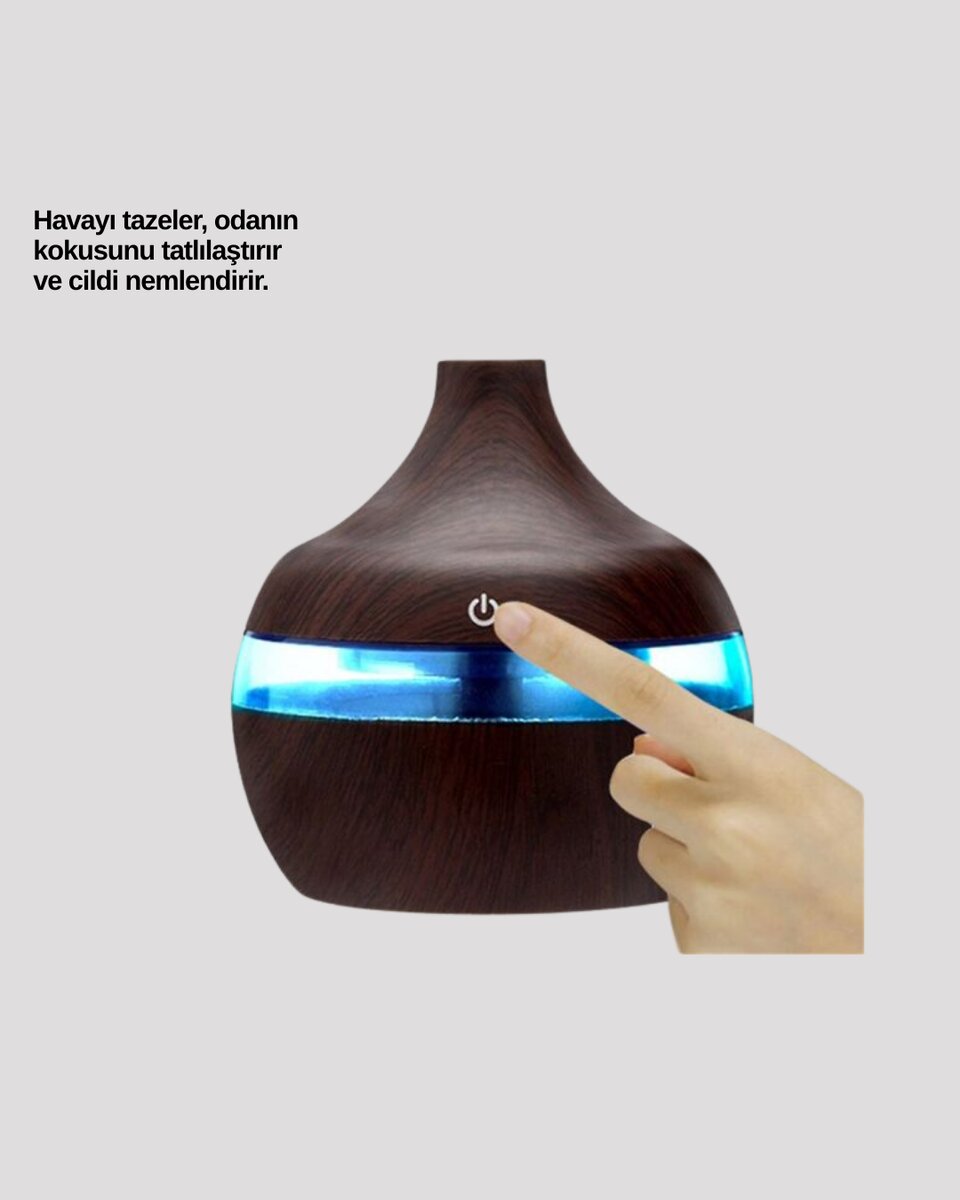 7 Renk Dinlendirici LED Işıklı Aroma Buhar Makinesi 4 7 Renk Dinlendirici LED Işıklı Aroma Buhar Makinesi - Görsel 4