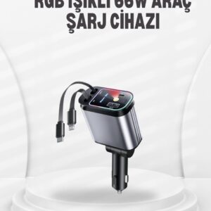 Ford, Opel, Volvo, Skoda Araçlar için 66W Çoklu Hızlı Şarj Cihazı