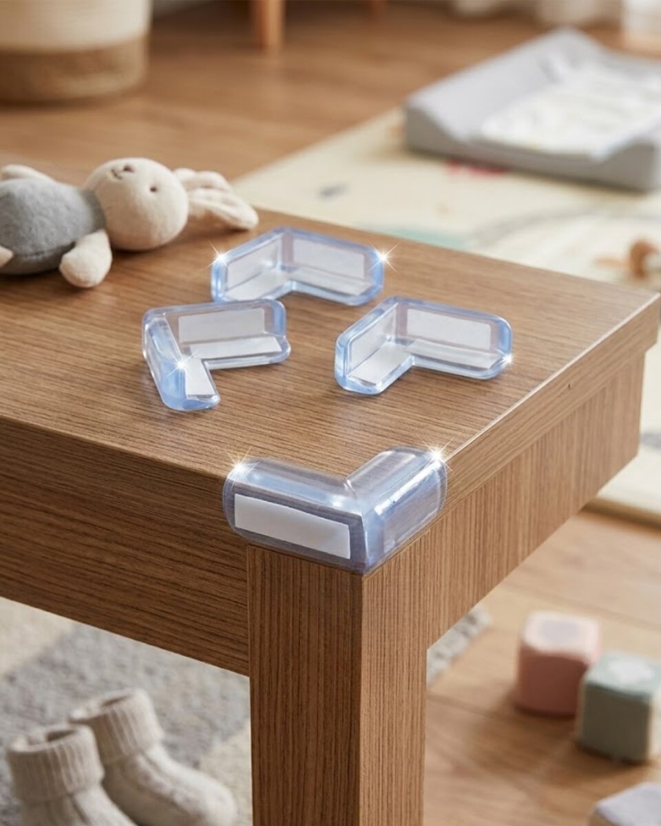 Masa Köşe Koruyucu 4 Lü Set Bebek Çocuk Güvenlik Köşe Aparatı 1 Masa Köşe Koruyucu 4 Lü Set Bebek Çocuk Güvenlik Köşe Aparatı