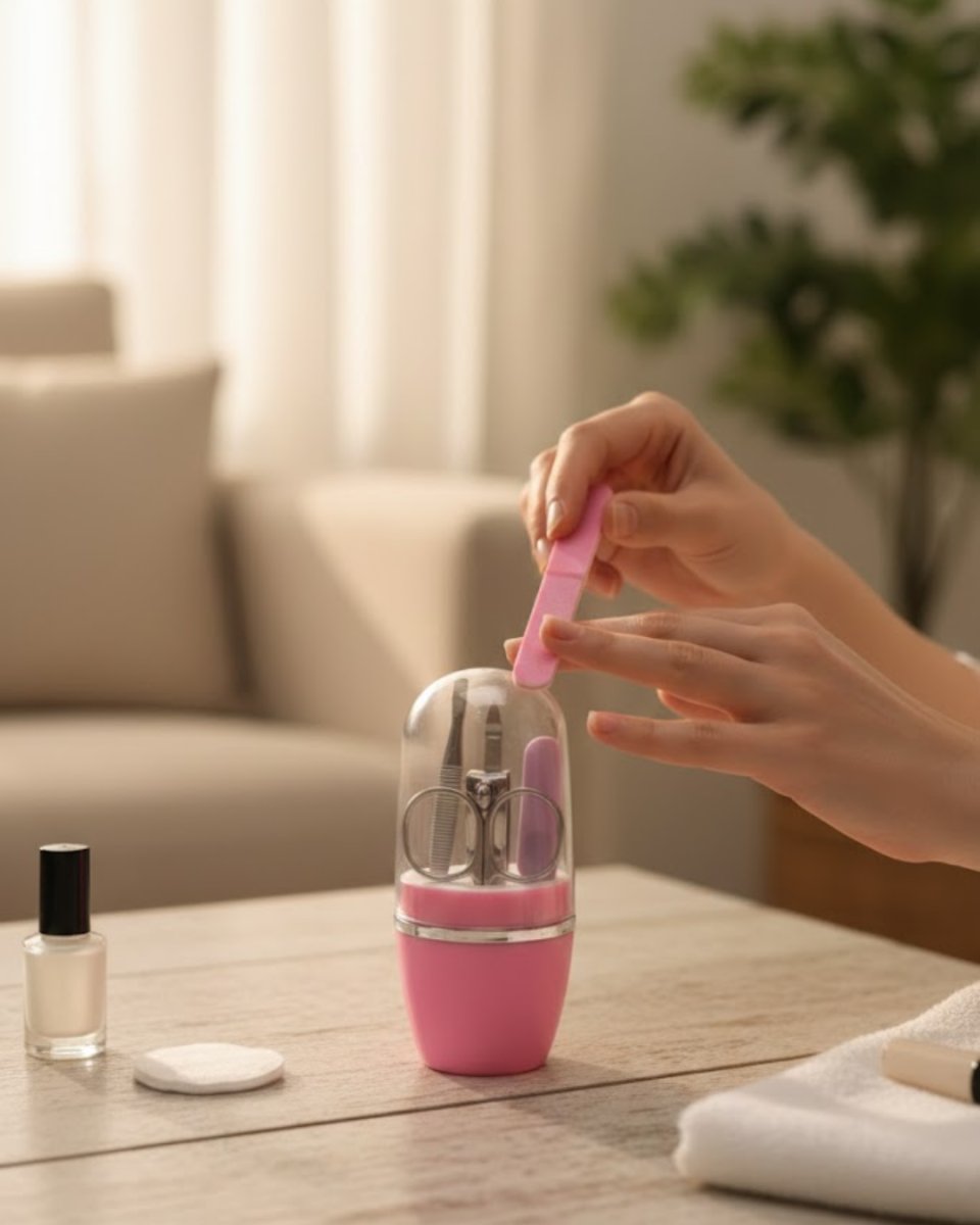 Tırnak Bakım Manikür Pedikür Seti 4 Parça Pembe Minimal ve Dayanıklı 1 Tırnak Bakım Manikür Pedikür Seti 4 Parça Pembe Minimal ve Dayanıklı
