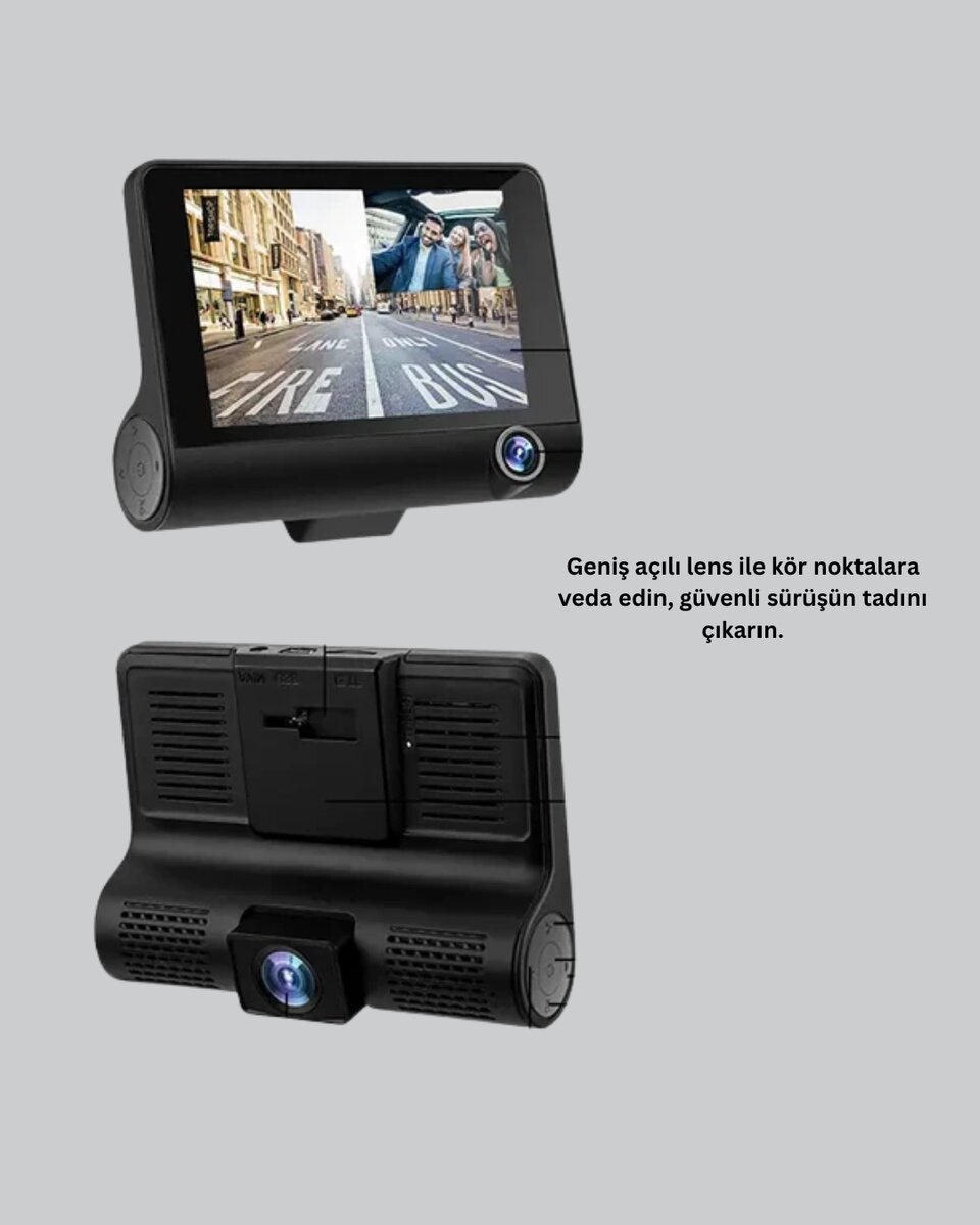 170° Geniş Açılı Araç Kamerası – 4.0” IPS Ekranlı Full HD DVR 4 170° Geniş Açılı Araç Kamerası – 4.0” IPS Ekranlı Full HD DVR - Görsel 4