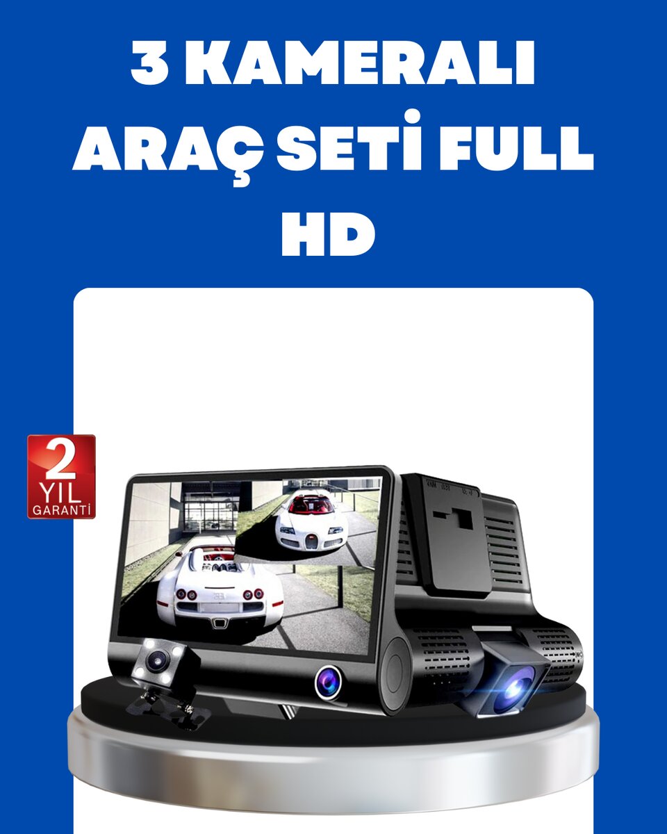 G-Sensör Park Modu ve Döngüsel Kayıt Destekli Araç DVR 1 G-Sensör Park Modu ve Döngüsel Kayıt Destekli Araç DVR