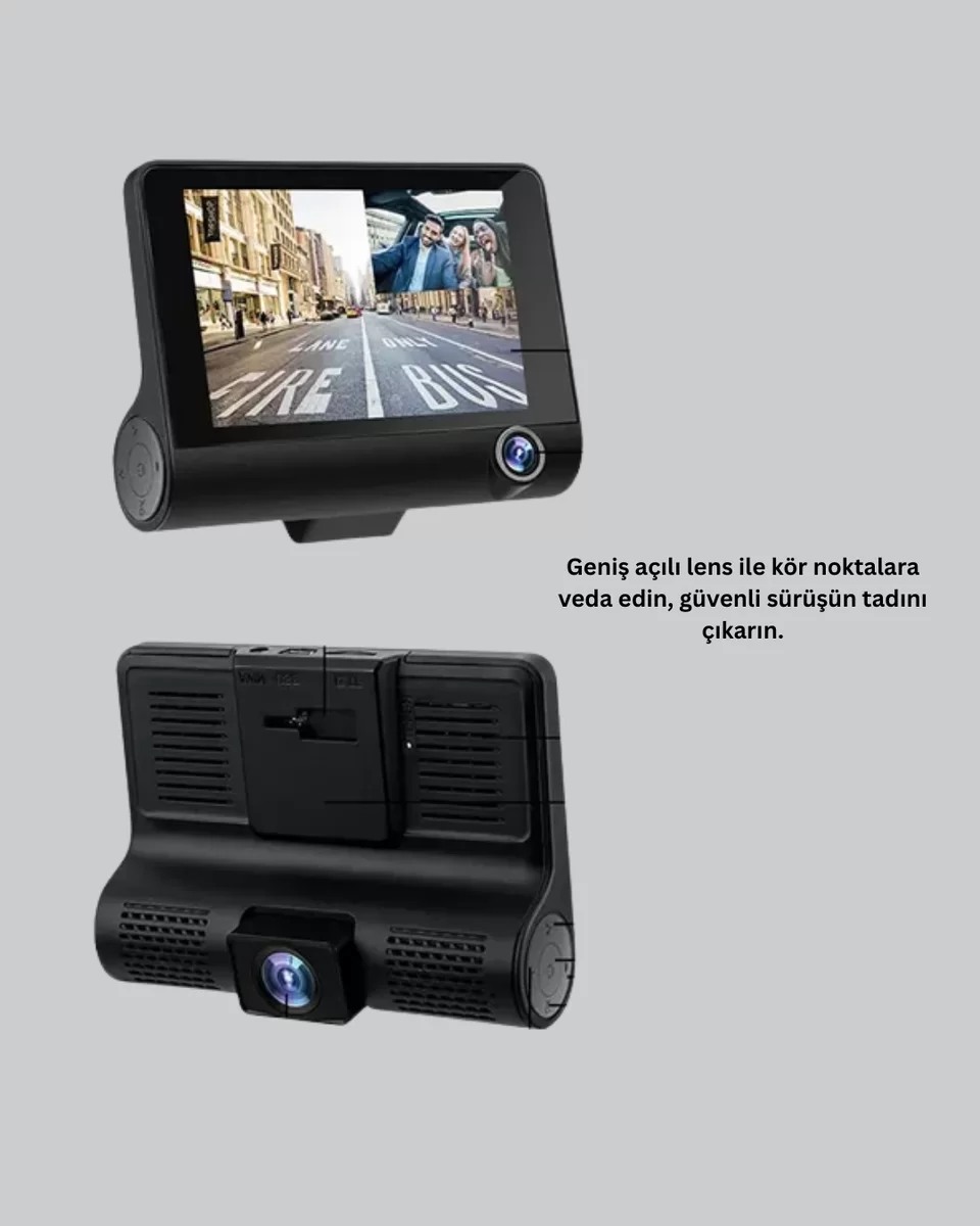 Çift ve Üçlü Lens Seçeneği ile Tüm Açılardan Kayıt Yapan Araç Kamerası Yeni Nesil 4 Çift ve Üçlü Lens Seçeneği ile Tüm Açılardan Kayıt Yapan Araç Kamerası Yeni Nesil - Görsel 4