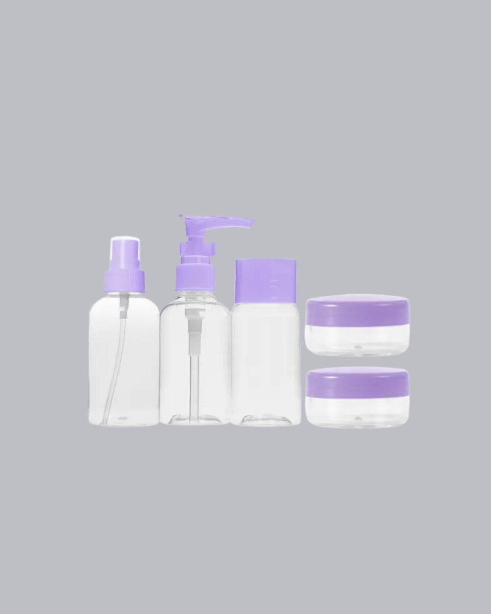 Seyahat Banyo Seti 5 Parça Şeffaf Taşıma Çantalı 30 ml 3 Seyahat Banyo Seti 5 Parça Şeffaf Taşıma Çantalı 30 ml - Görsel 3