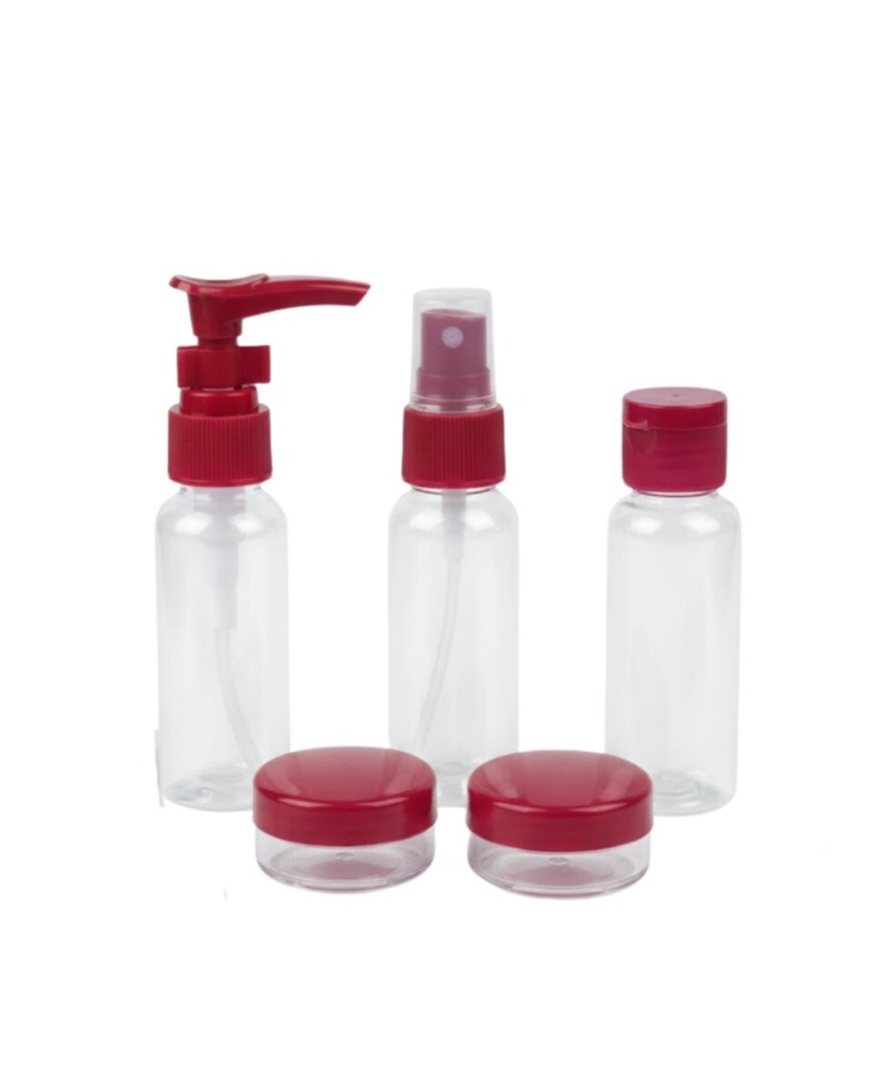 30 ml 5’li Seyahat Banyo Şişe Seti Sızdırmaz Tasarım 2 30 ml 5’li Seyahat Banyo Şişe Seti Sızdırmaz Tasarım - Görsel 2