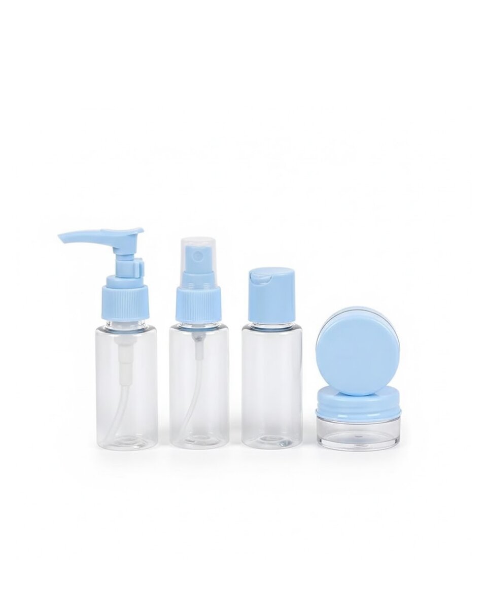 Taşınabilir 5 Parça Seyahat Kozmetik Seti 30 ml Sızdırmaz 2 Taşınabilir 5 Parça Seyahat Kozmetik Seti 30 ml Sızdırmaz - Görsel 2