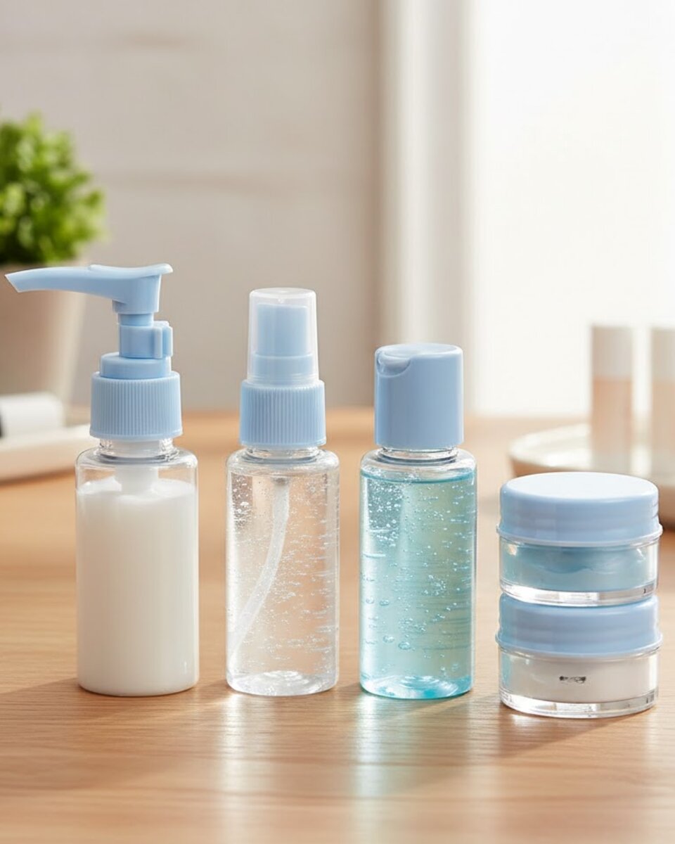 Seyahat İçin 5’li Şeffaf Dolum Şişesi Seti 30 ml 1 Seyahat İçin 5’li Şeffaf Dolum Şişesi Seti 30 ml