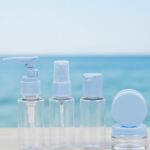 5’li Seyahat Dolum Şişe Seti 30 ml Şeffaf Taşıma Çantalı