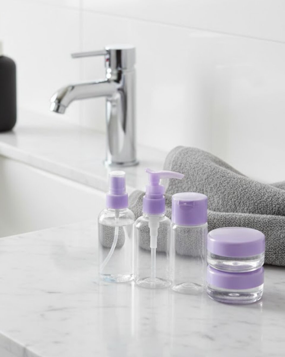 5 Parça Seyahat Banyo Seti 30 ml Şeffaf Taşınabilir Şişe Seti 1 5 Parça Seyahat Banyo Seti 30 ml Şeffaf Taşınabilir Şişe Seti