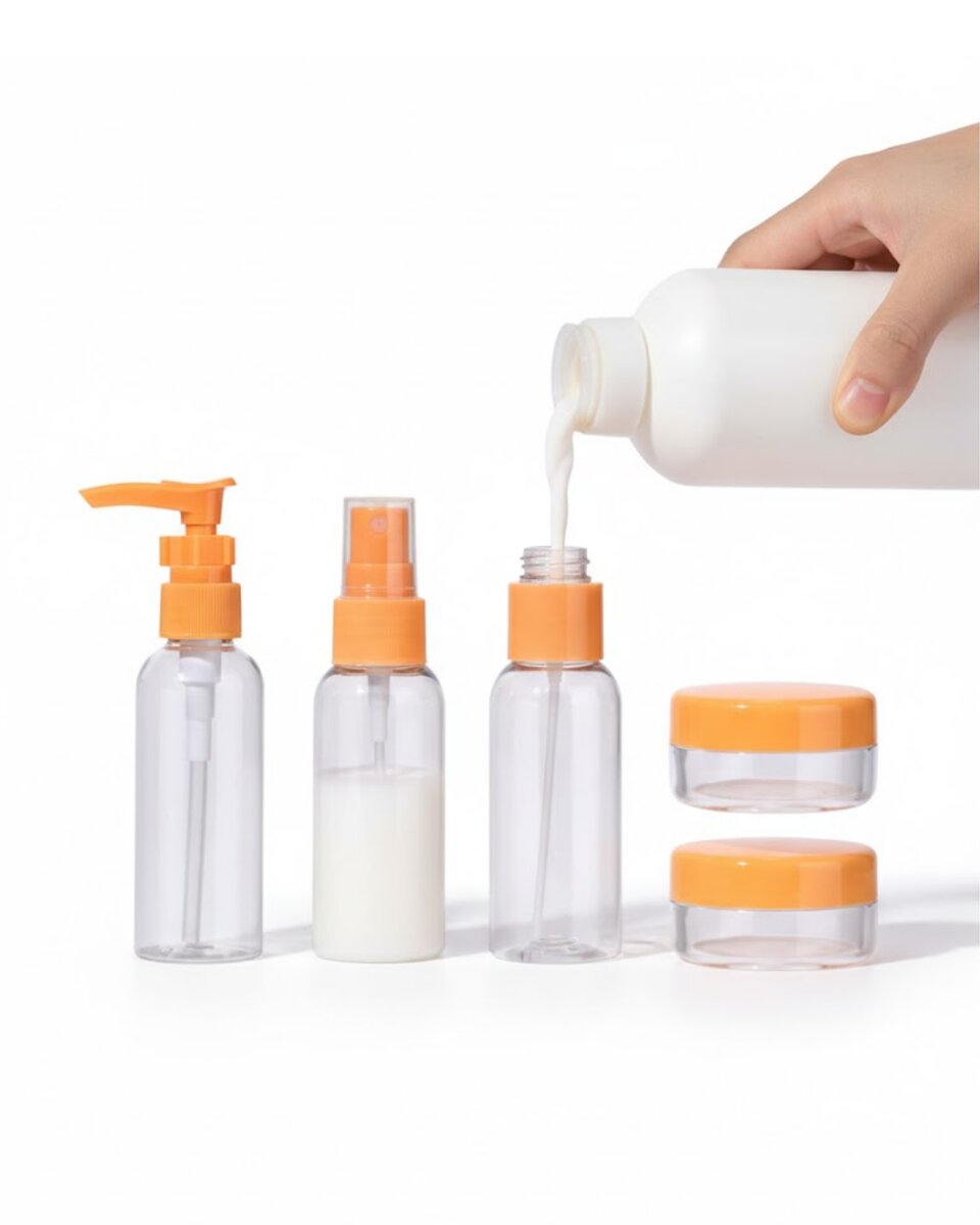 Seyahat Boy 5’li Kozmetik Dolum Seti 30 ml Sızdırmaz Tasarım 3 Seyahat Boy 5’li Kozmetik Dolum Seti 30 ml Sızdırmaz Tasarım - Görsel 3