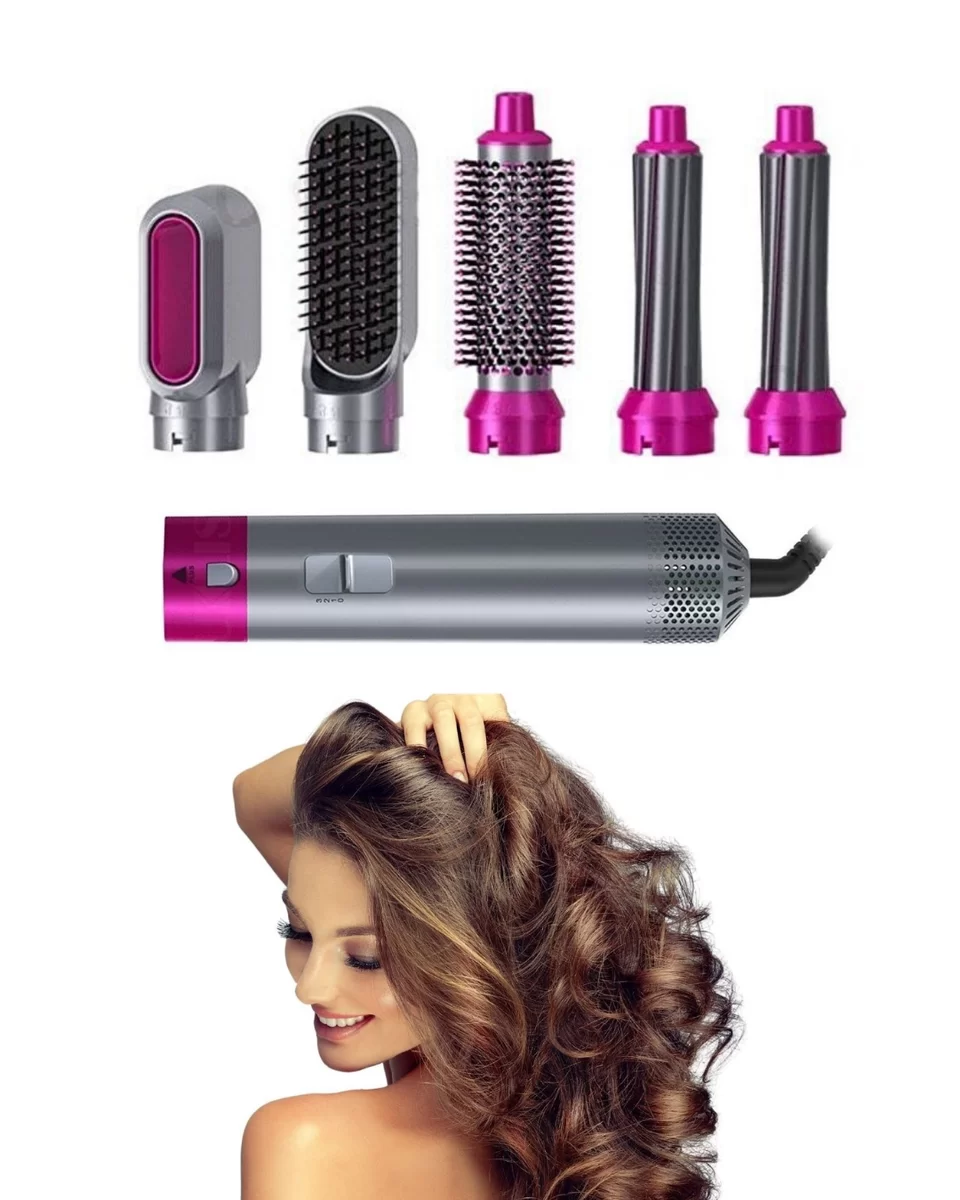 Saç Şekillendirici Set 5 Başlık Çok Yönlü Kullanım Güçlü Motor ve Pratik Tasarım 3 Saç Şekillendirici Set 5 Başlık Çok Yönlü Kullanım Güçlü Motor ve Pratik Tasarım - Görsel 3