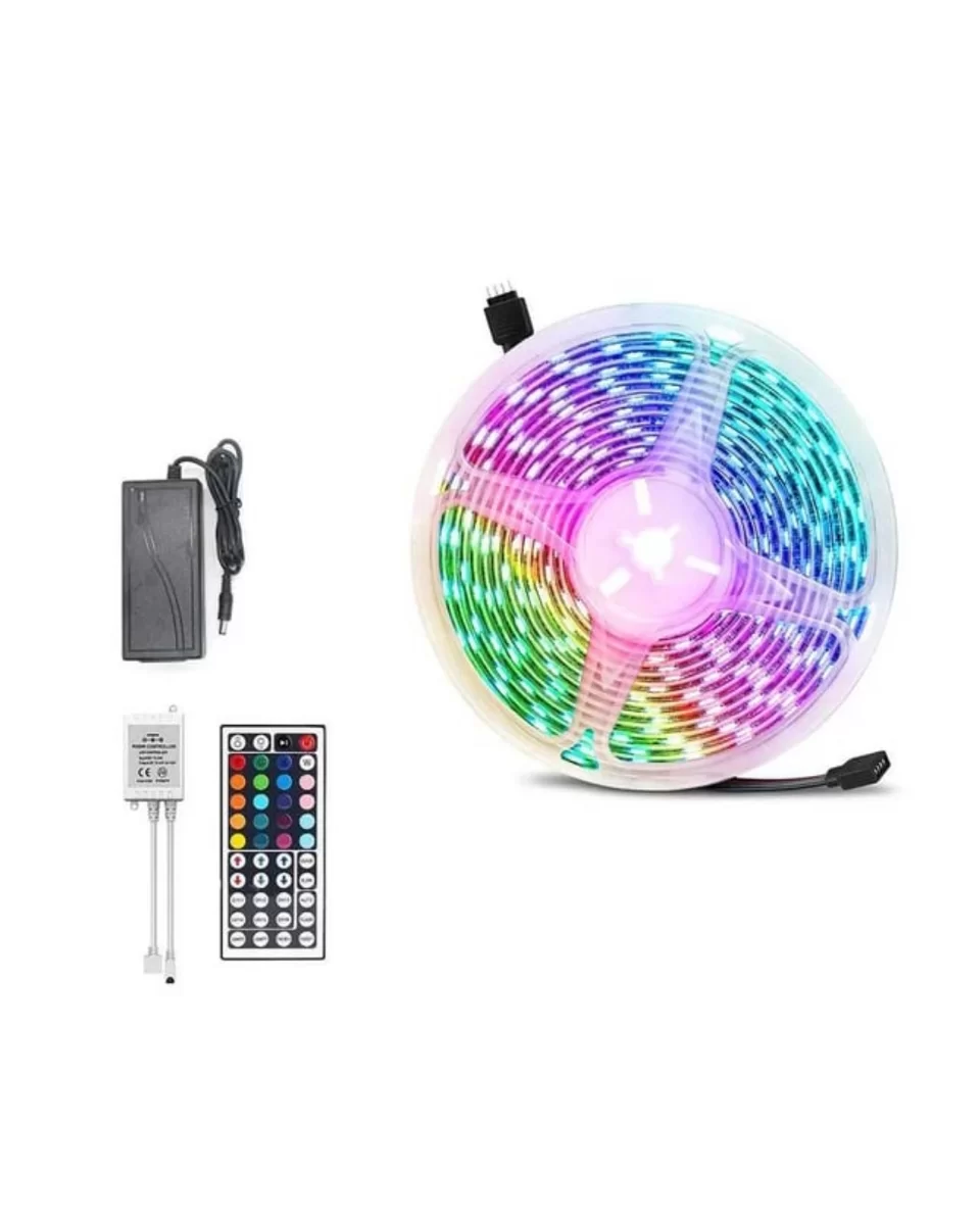 Kumandalı RGB Şerit Led 5 Metre Renk Değiştiren Dekoratif LED Işık 3 Kumandalı RGB Şerit Led 5 Metre Renk Değiştiren Dekoratif LED Işık - Görsel 3