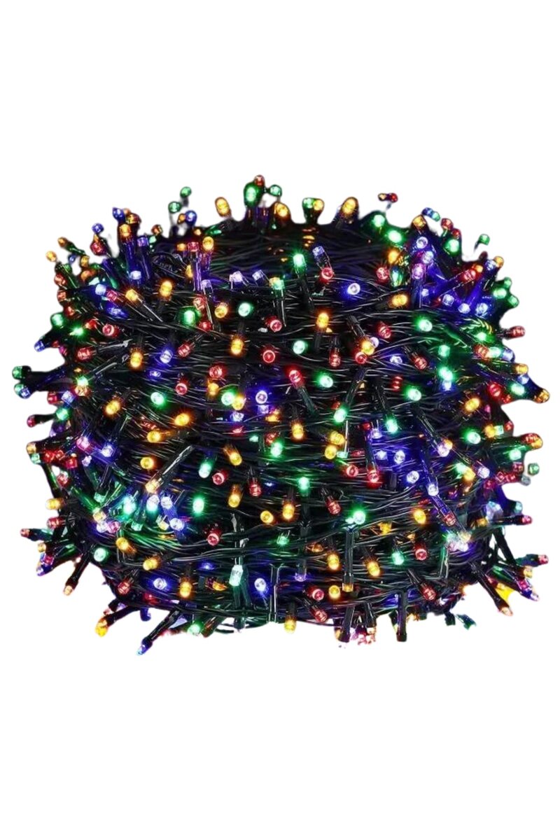 Ledli Fişli Led Dekor Lambası 5M RGB Yılbaşı Ağacı Işığı 3 Ledli Fişli Led Dekor Lambası 5M RGB Yılbaşı Ağacı Işığı - Görsel 3