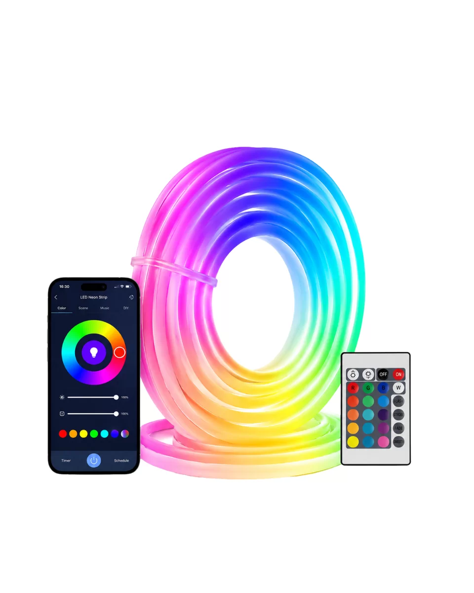 USB Girişli RGB Neon Şerit Led TV Oda Masa Dekor Işığı 3 USB Girişli RGB Neon Şerit Led TV Oda Masa Dekor Işığı - Görsel 3
