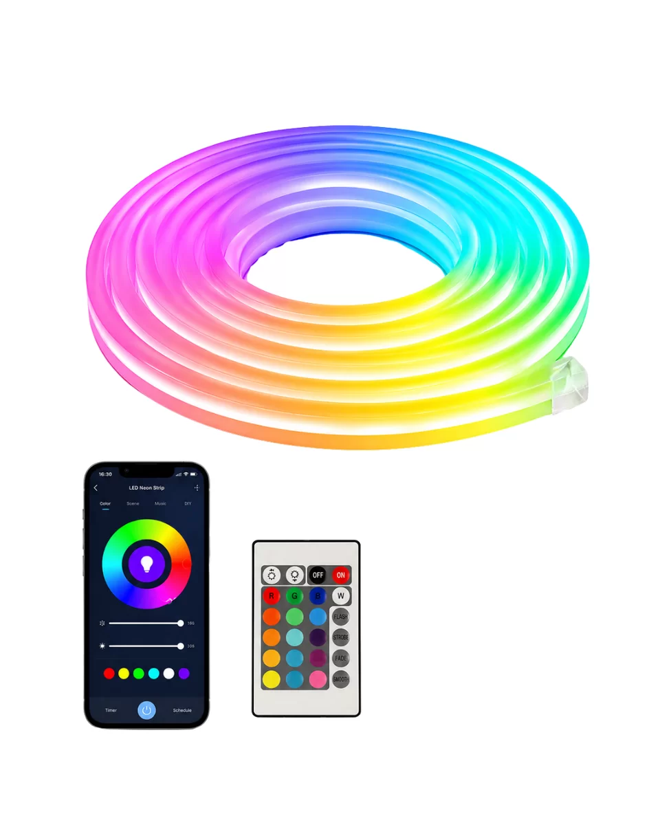 Kumandalı Su Geçirmez RGB Led Şerit Işık Müzik Senkronlu Neon Led 4 Kumandalı Su Geçirmez RGB Led Şerit Işık Müzik Senkronlu Neon Led - Görsel 4