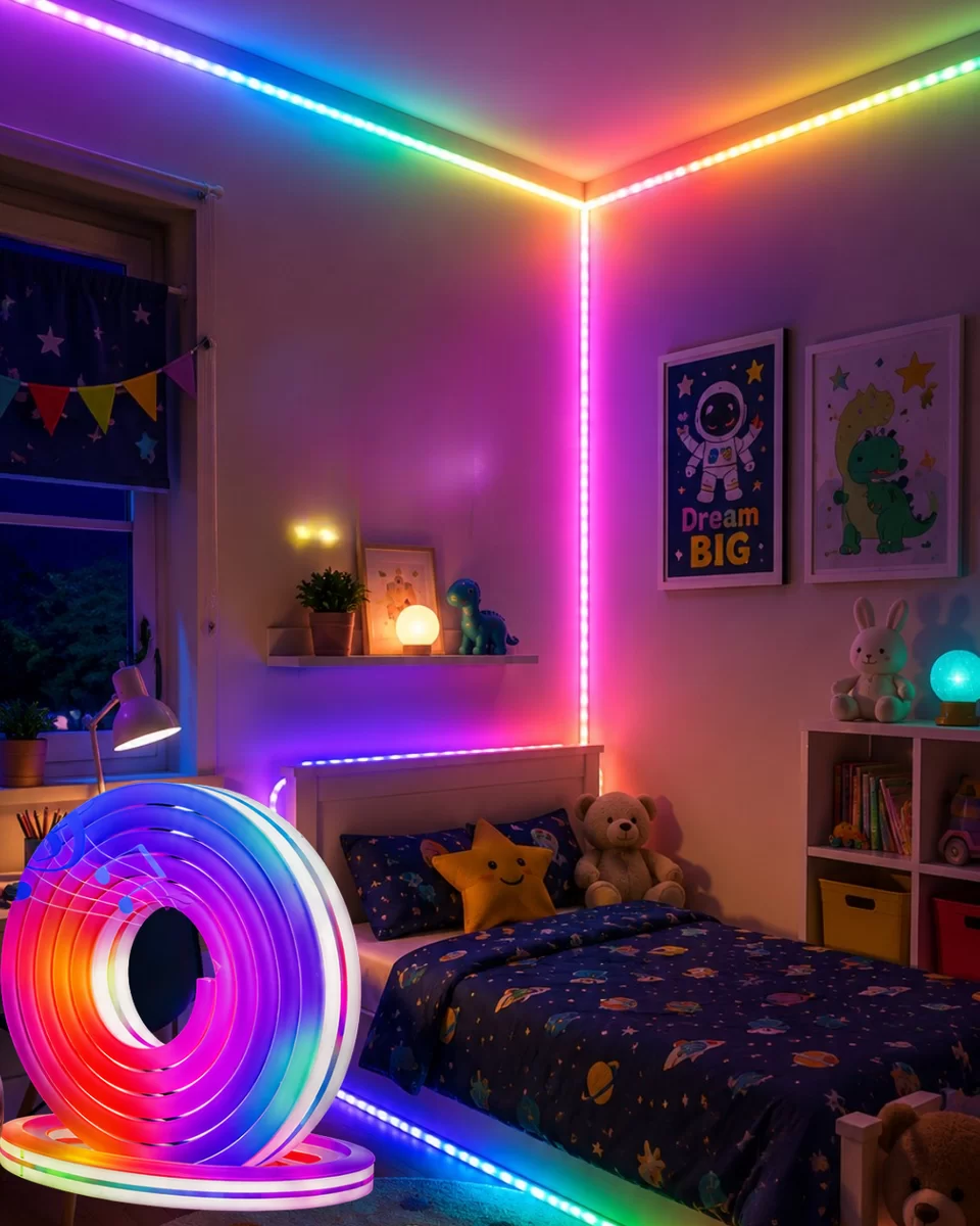 16 Milyon Renk RGB Neon Şerit Led İç ve Dış Mekan Dekor Işığı 1 16 Milyon Renk RGB Neon Şerit Led İç ve Dış Mekan Dekor Işığı