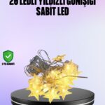 5 Metre Yıldız Şeklinde Led Şerit Işık Sabit Beyaz Aydınlatma