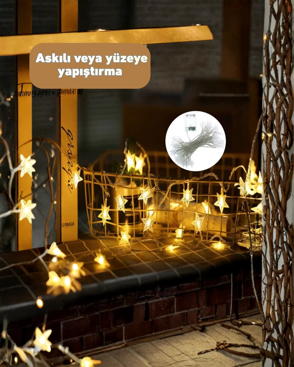 Yıldız Led Işık 5 Metre Dekoratif Aydınlatma Günışığı Yeni Nesil 4 Yıldız Led Işık 5 Metre Dekoratif Aydınlatma Günışığı Yeni Nesil - Görsel 4