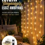 Dekoratif Yıldız Led Aydınlatma 20 Ledli 5 Metre Günışığı Yeni Nesil