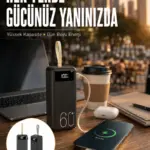 Powerbank 60.000 Mah Taşınabilir Şarj Hızlı El Fenerli Dijital Göstergeli Yeni Nesil